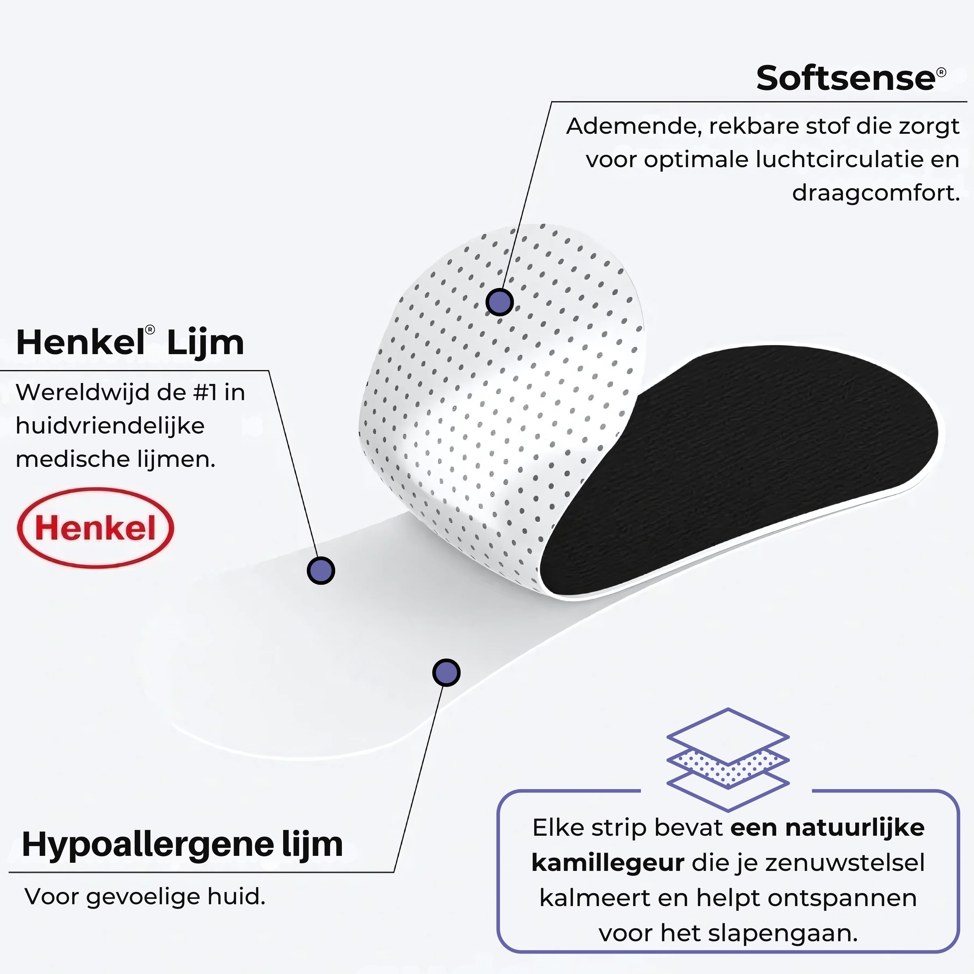 Kamille Neusstrips | Eindelijk Doorslapen & Energiek Wakker Worden